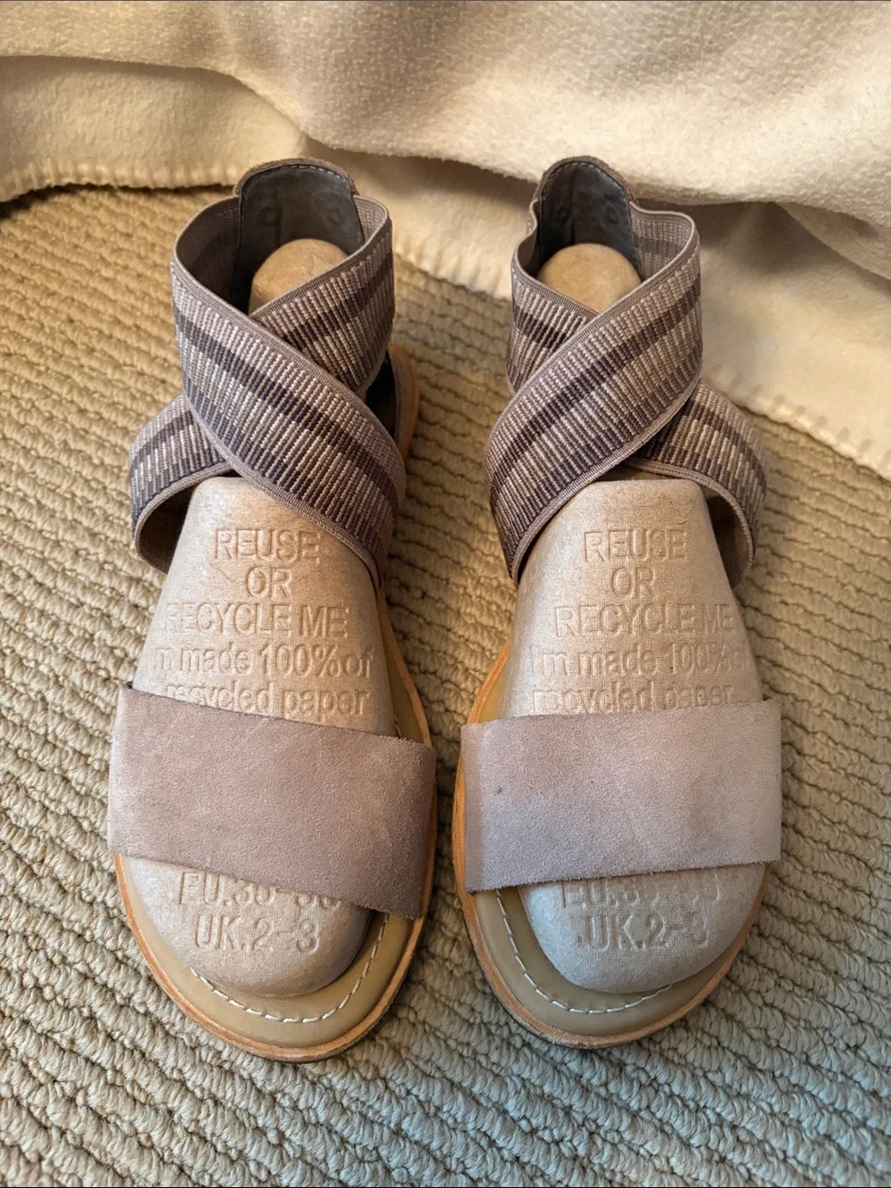 Sorel Suede Cross-Strap Sandals